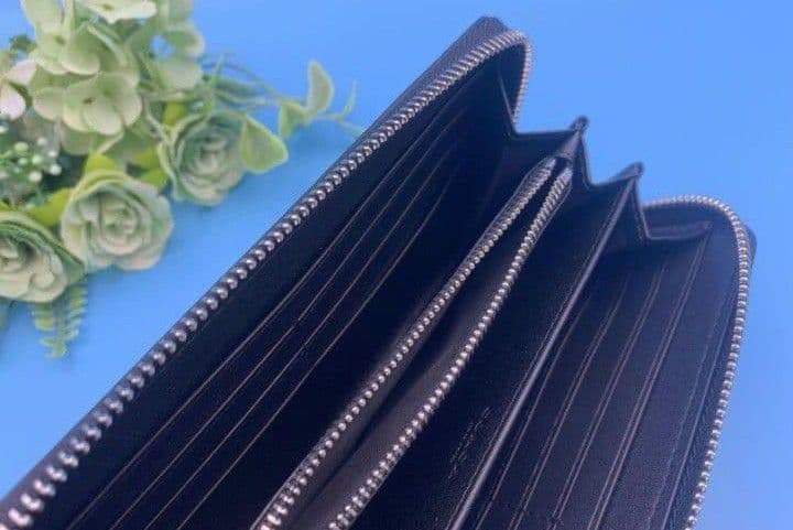 新品未使用コーチ長財布ダークグレイシグネチャーレディースメンズ送料無料即日発送