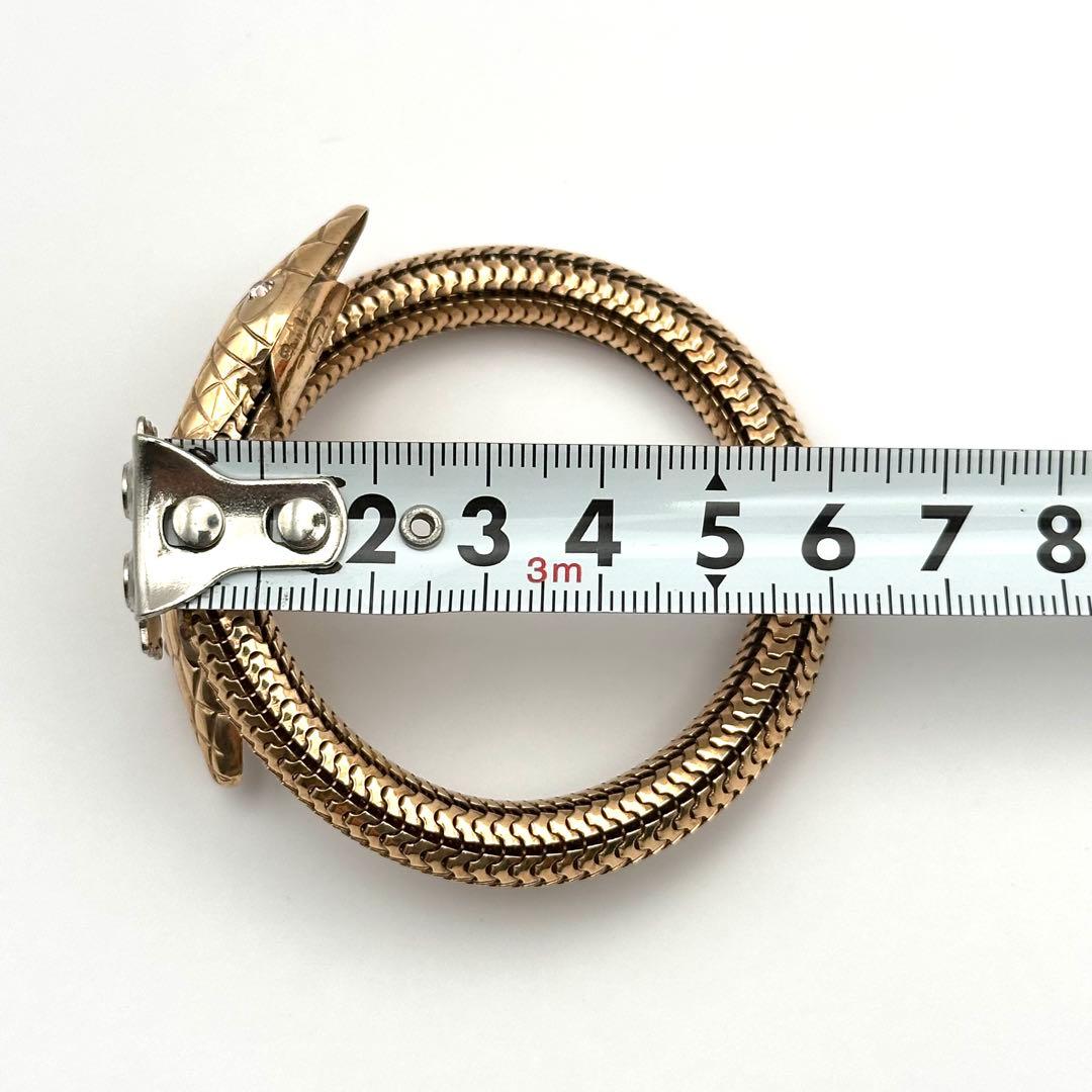 【希少】GAS BIJOUX ガスビジュー バングル スネーク 蛇 ゴールド
