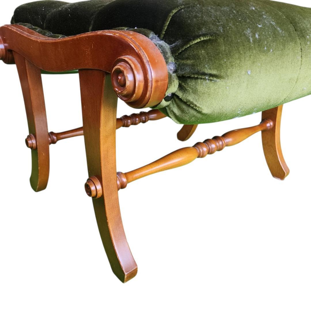 横浜ダニエル ブーツ 一人掛けソファ チェア 椅子　オットマン付き アンティーク