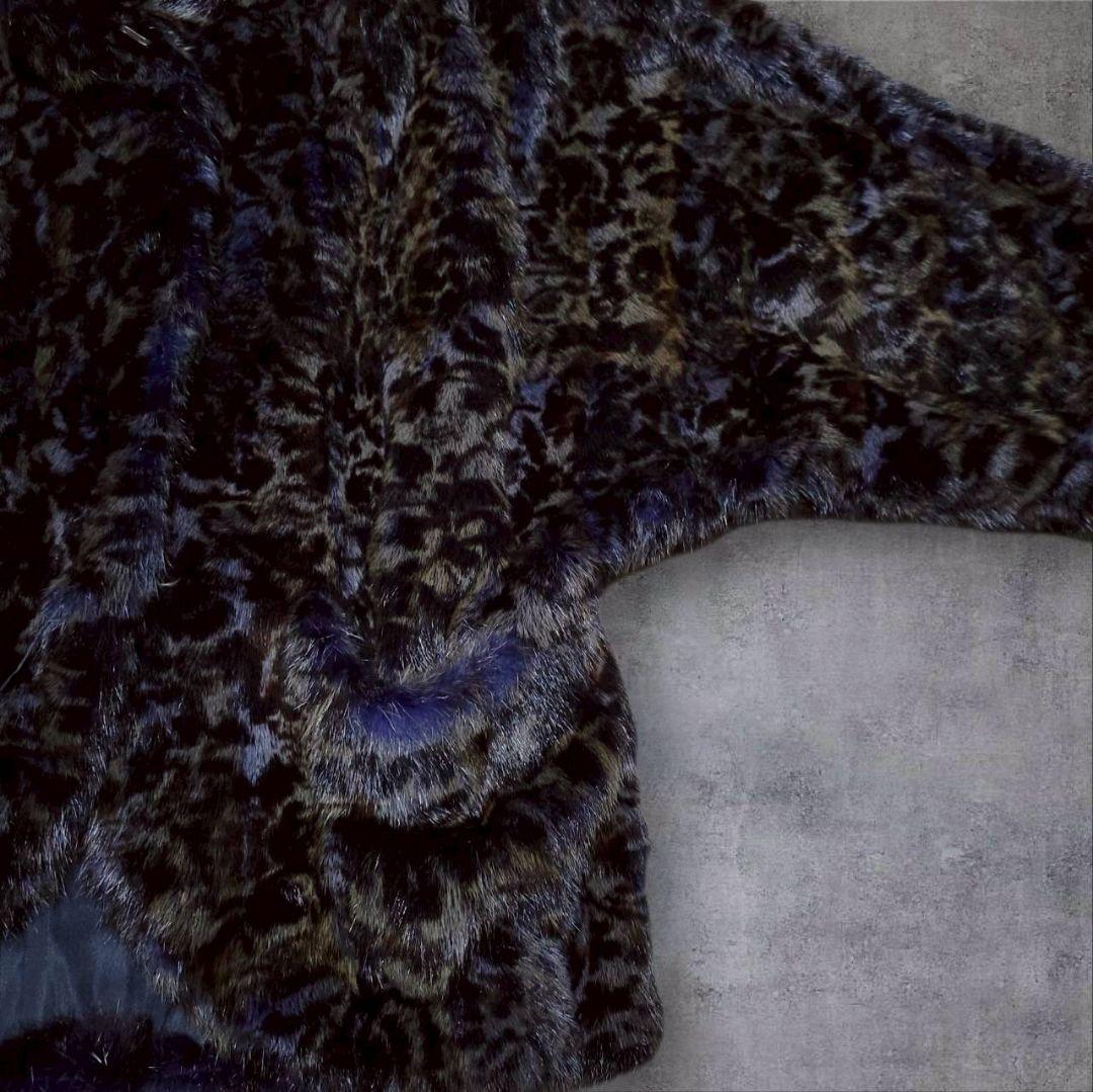 【希少】EMBA エンバ ファーコート ヴィーゼル アメジスト ドルマン