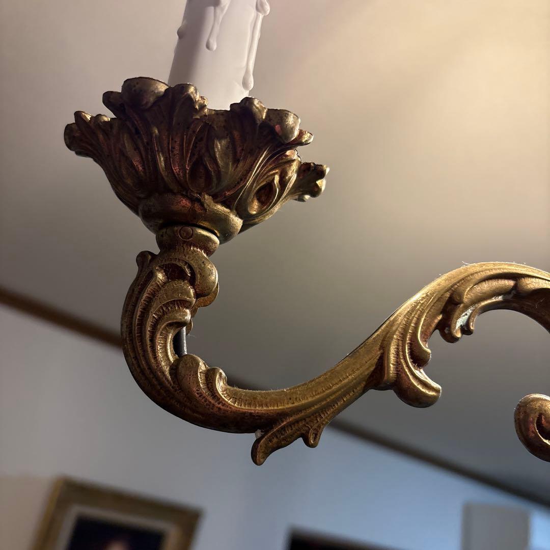 ゴールドシャンデリア フランス製3灯 クラシックスタイル