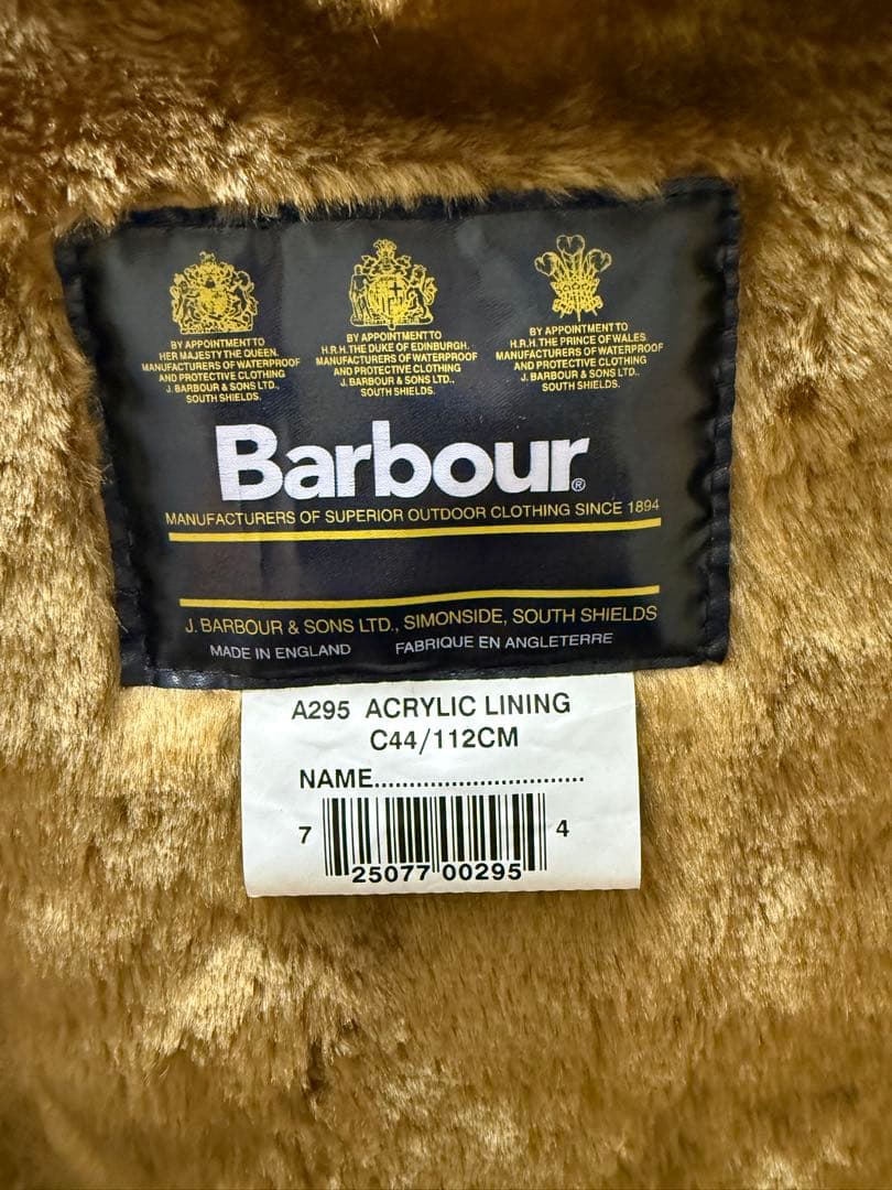 Barbour ファーライナー ベストC44 112cm　バブアー