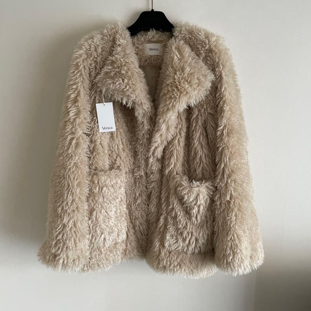 未使用に近い　Venica Odette Classical fur coat
