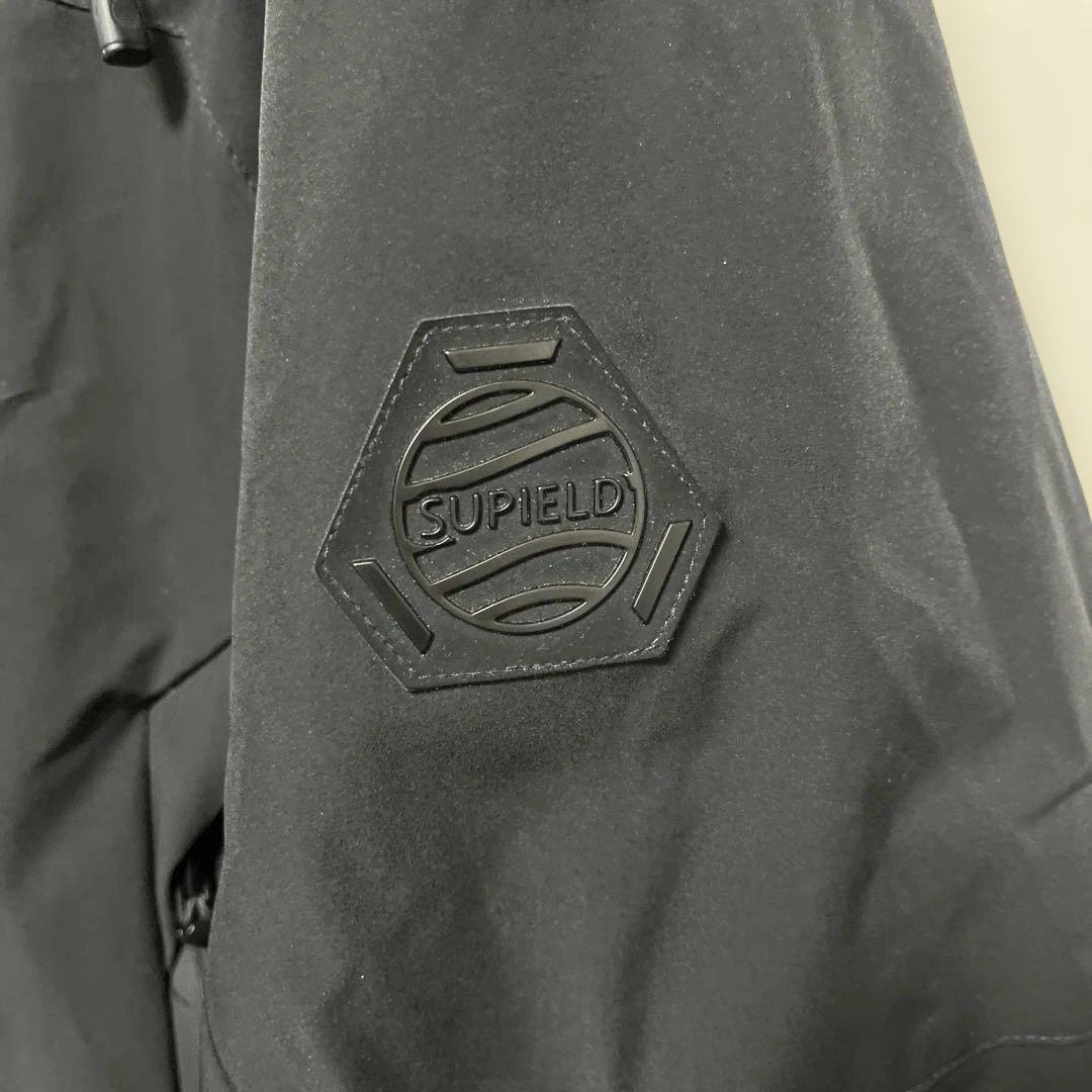 SUPIELD+ ブラック ダウンジャケット