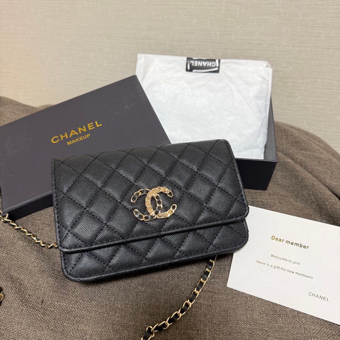 CHANEL MAKEUP ウォレットショルダーバッグ ブラック