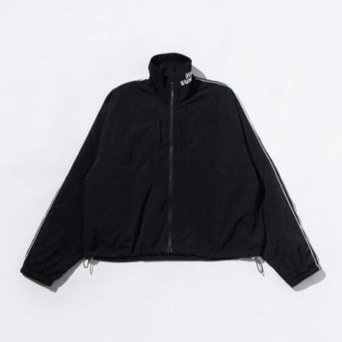 タグ付き★WCJ 【撥水】トラックジャケット★ブラック ナイロンジャケット