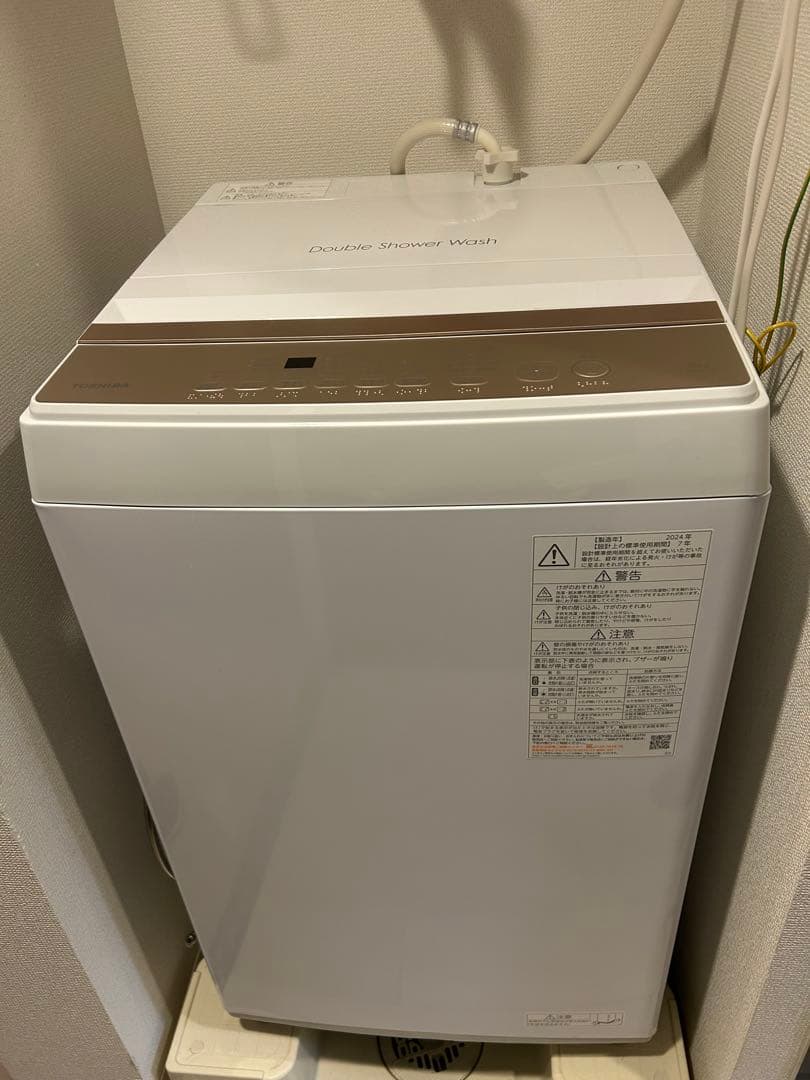 【2024年製・使用1年未満】東芝 全自動洗濯機 AW-6GA4 6kg