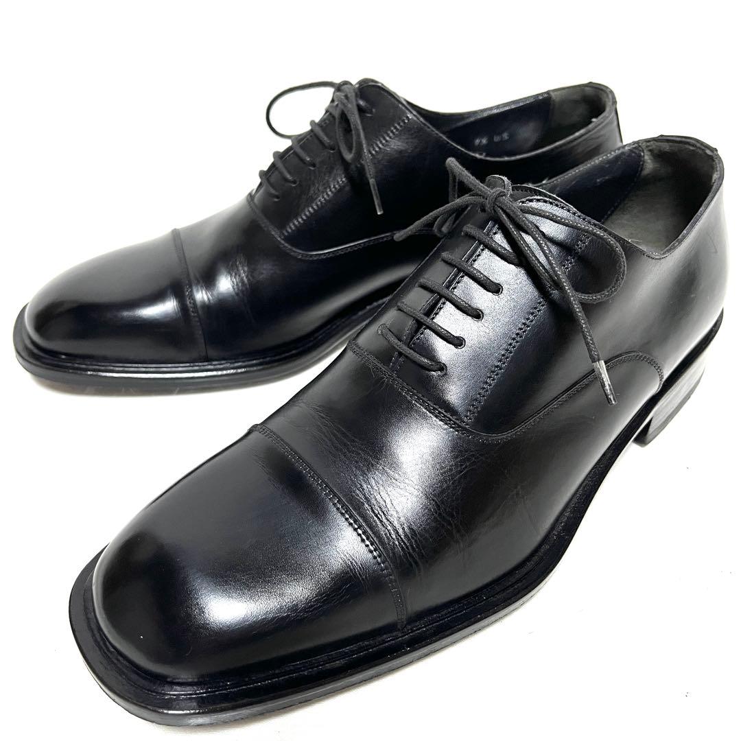 ★美品★BALLY バリー★ストレートチップ★6.5(25cm)★黒　ブラック★