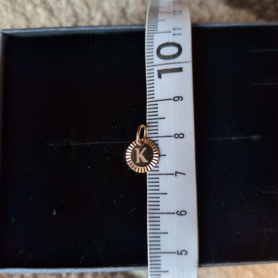 agete・アガット・ K14YG ネックレスイニシャルチャーム