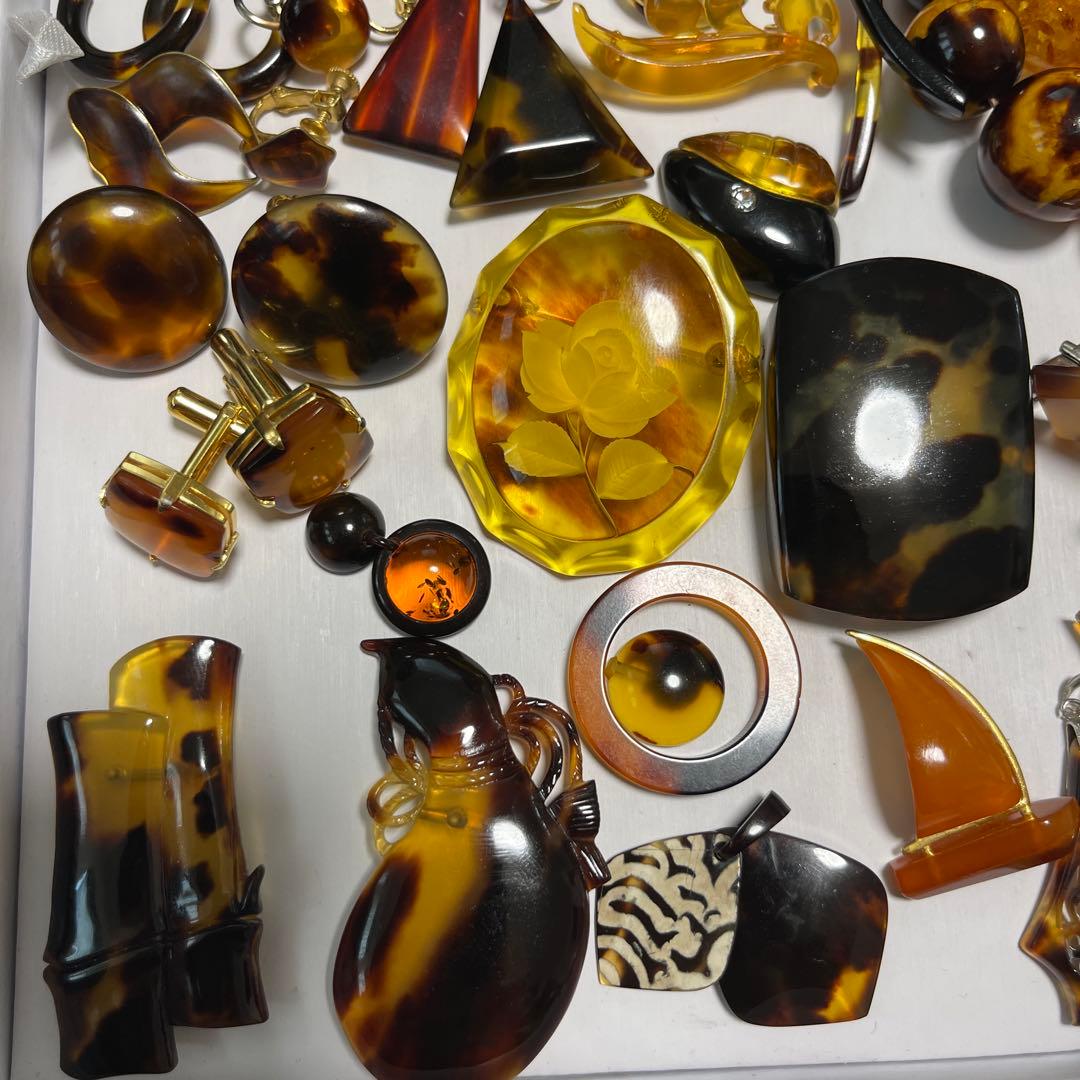 アクセサリー鼈甲　鼈甲風　まとめ売り　重约258g（16）