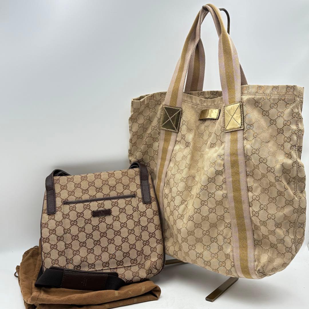 グッチ GG キャンバス トート ショルダーバッグ まとめ0713-S6810s
