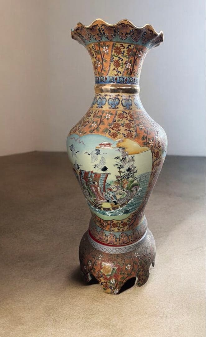 手渡し限定　105㎝　大型　特大　金彩　花瓶　壺　置物　岐阜県揖斐郡池田町