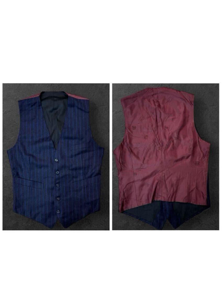 RR09 【美品】ロロピアーナ カシミヤ スリーピース スーツ ネイビー　M位