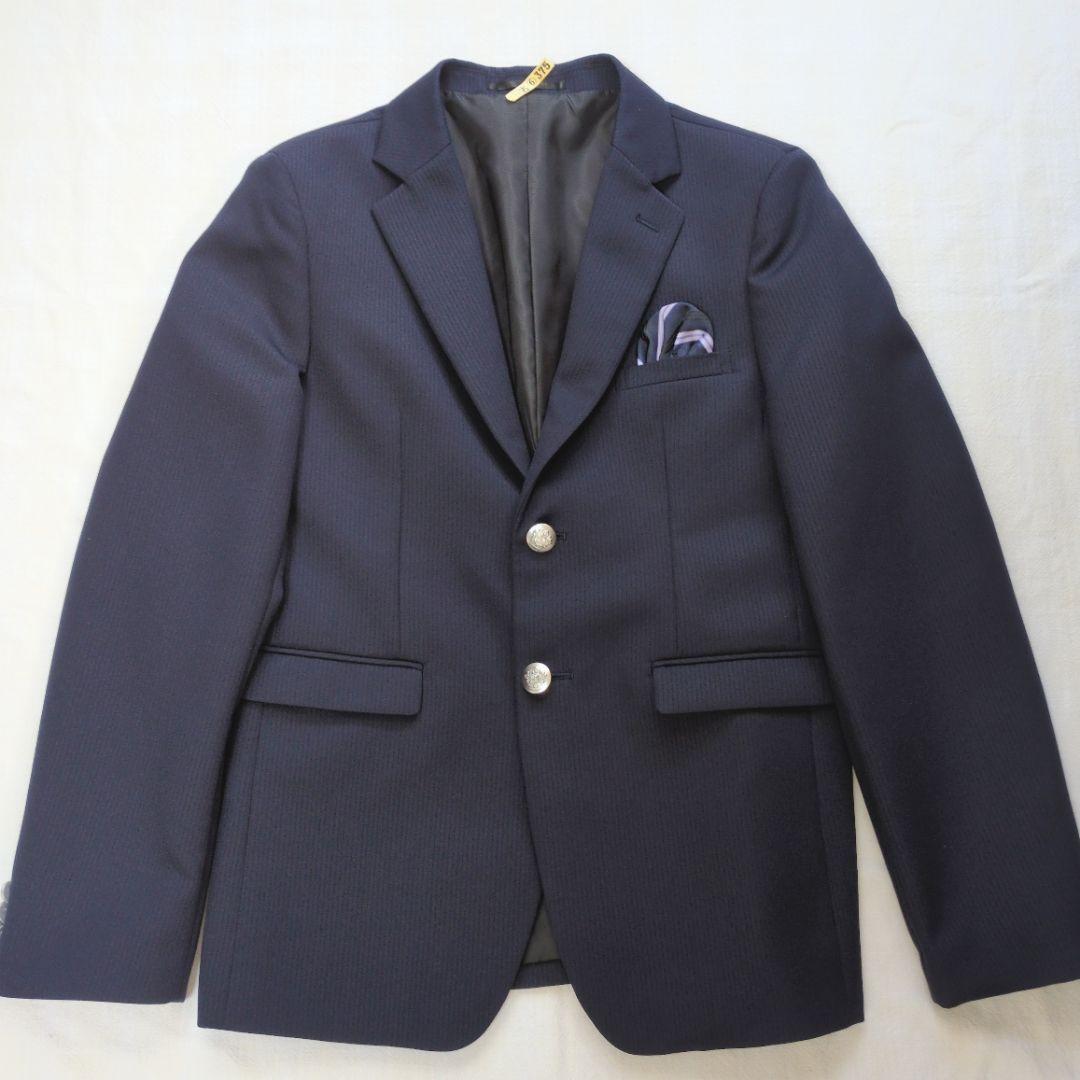 WANDER FACTORY 男の子 フォーマルスーツ 6点 ネイビーストライプ