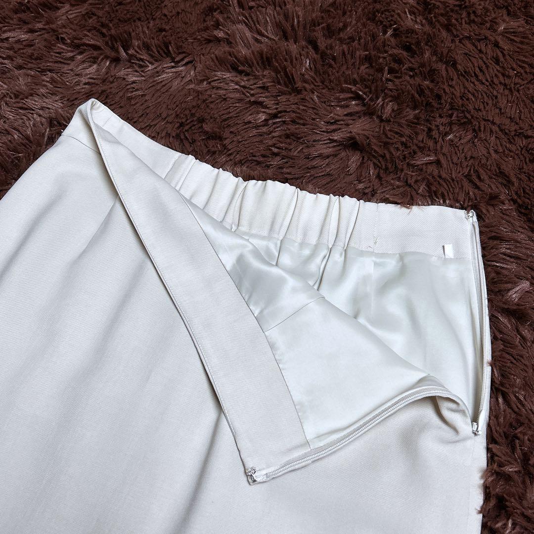 極美品✨ノーリーズソフィー　ノーカラースーツセットアップ　スカート　アイボリー