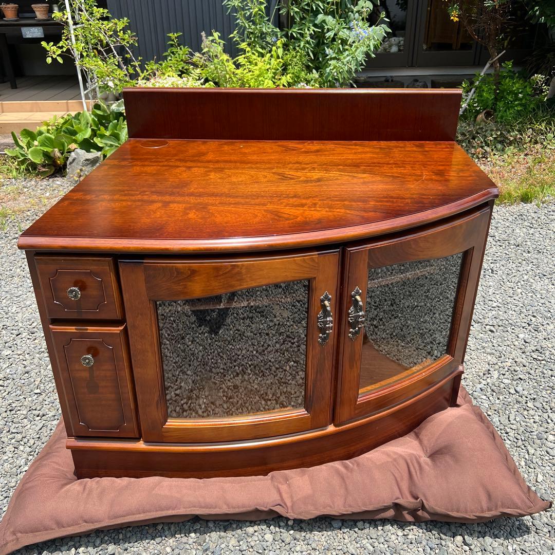 ③ karimoku カリモク コロニアル コーナー AV収納 ラック 飾り棚