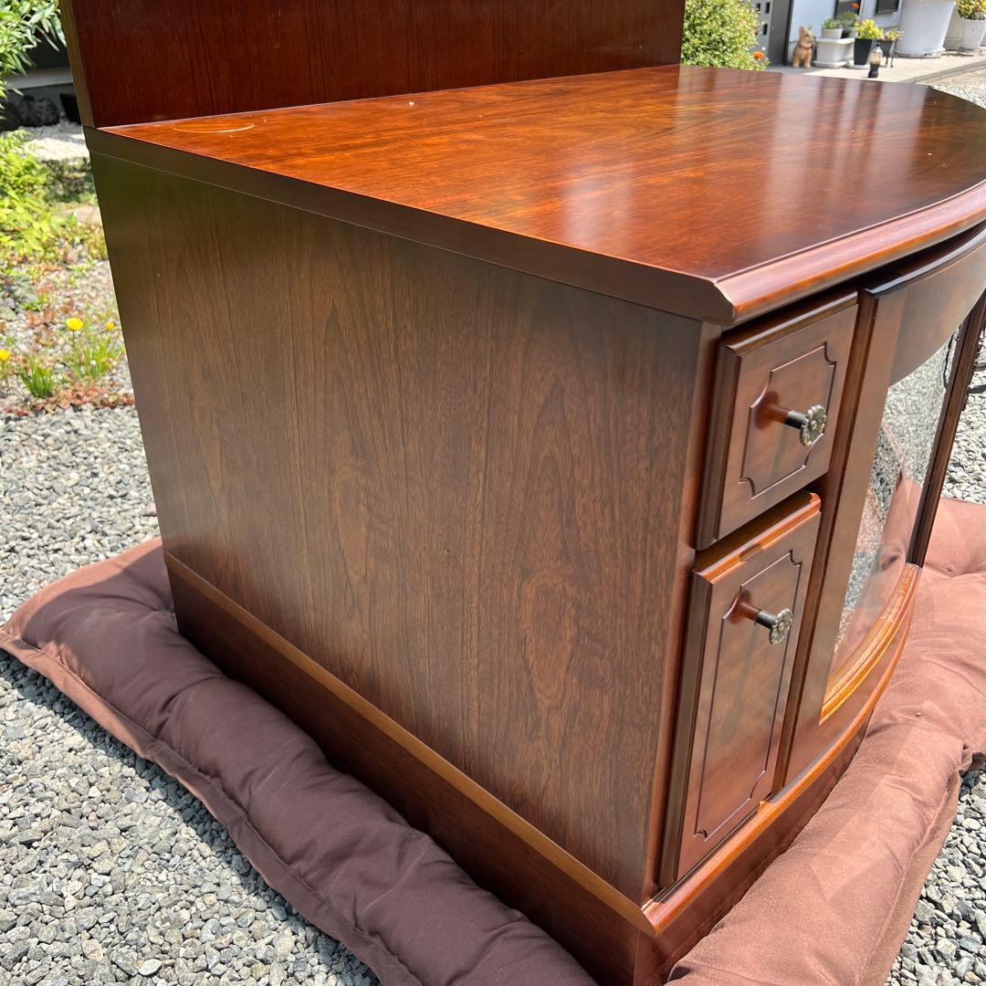 ③ karimoku カリモク コロニアル コーナー AV収納 ラック 飾り棚