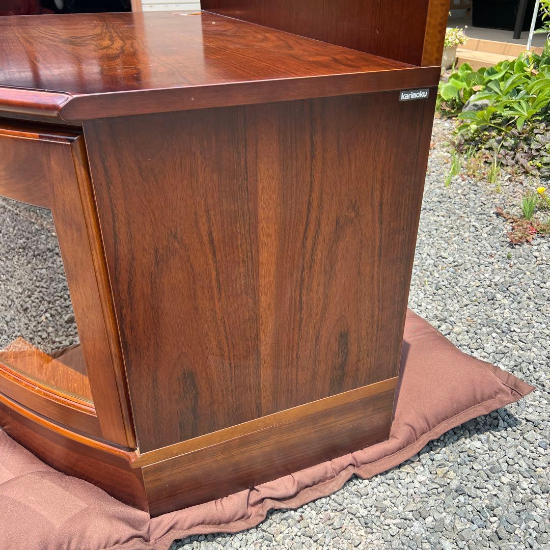 ③ karimoku カリモク コロニアル コーナー AV収納 ラック 飾り棚