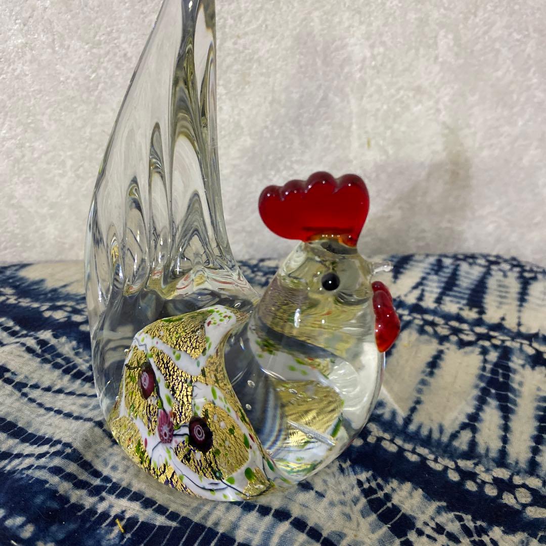 黒木国昭　ガラス　硝子　鶏