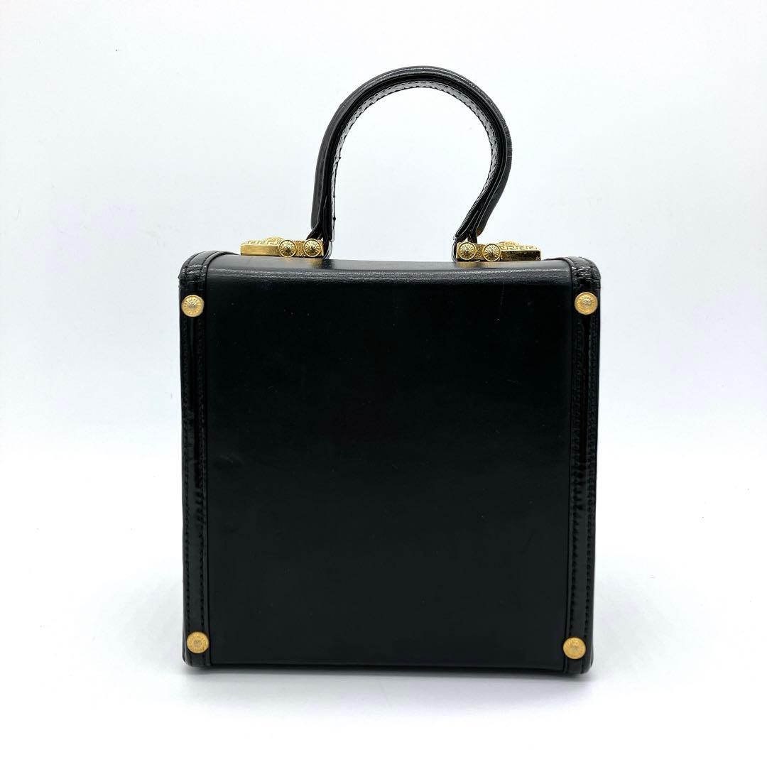 【GIANNI VERSACE】 バニティ　パーティーバッグ　ゴールド金具