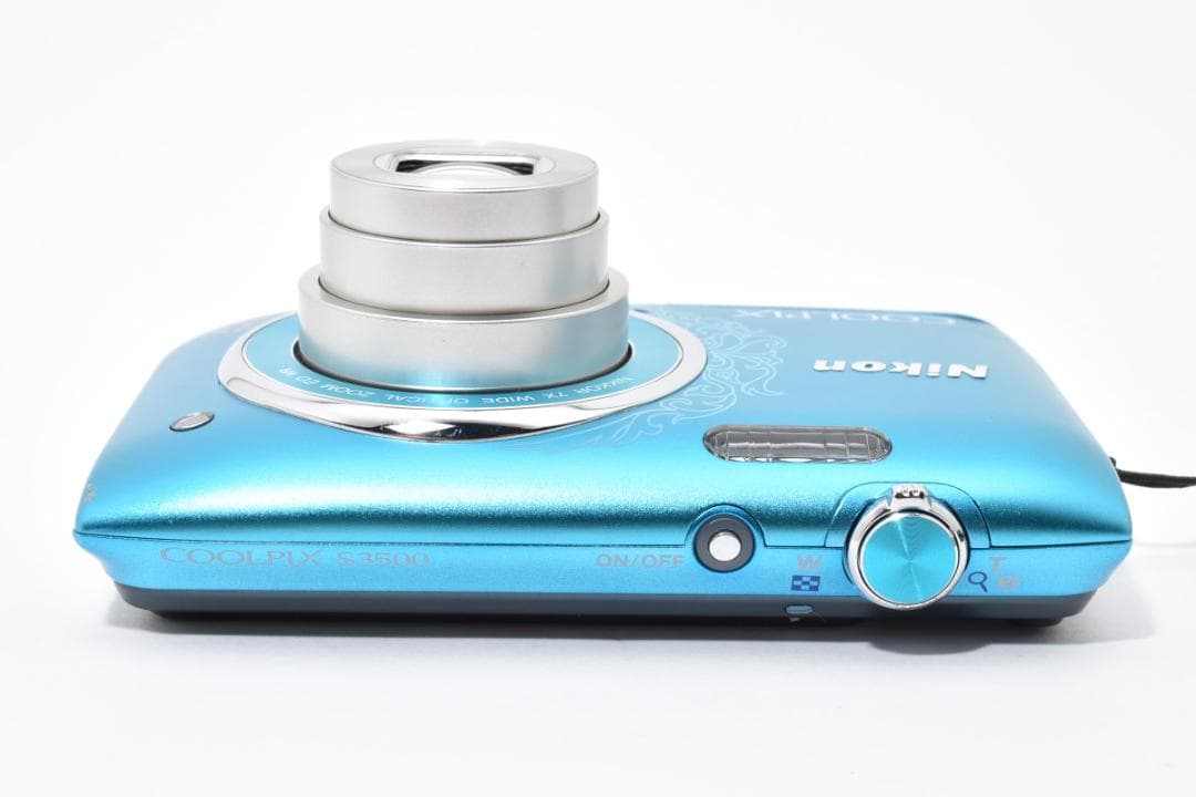 【極美品】Nikon COOLPIX S3500 ブルー デジカメ#1968
