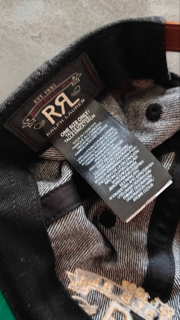 RRL ブラック コットンキャップ