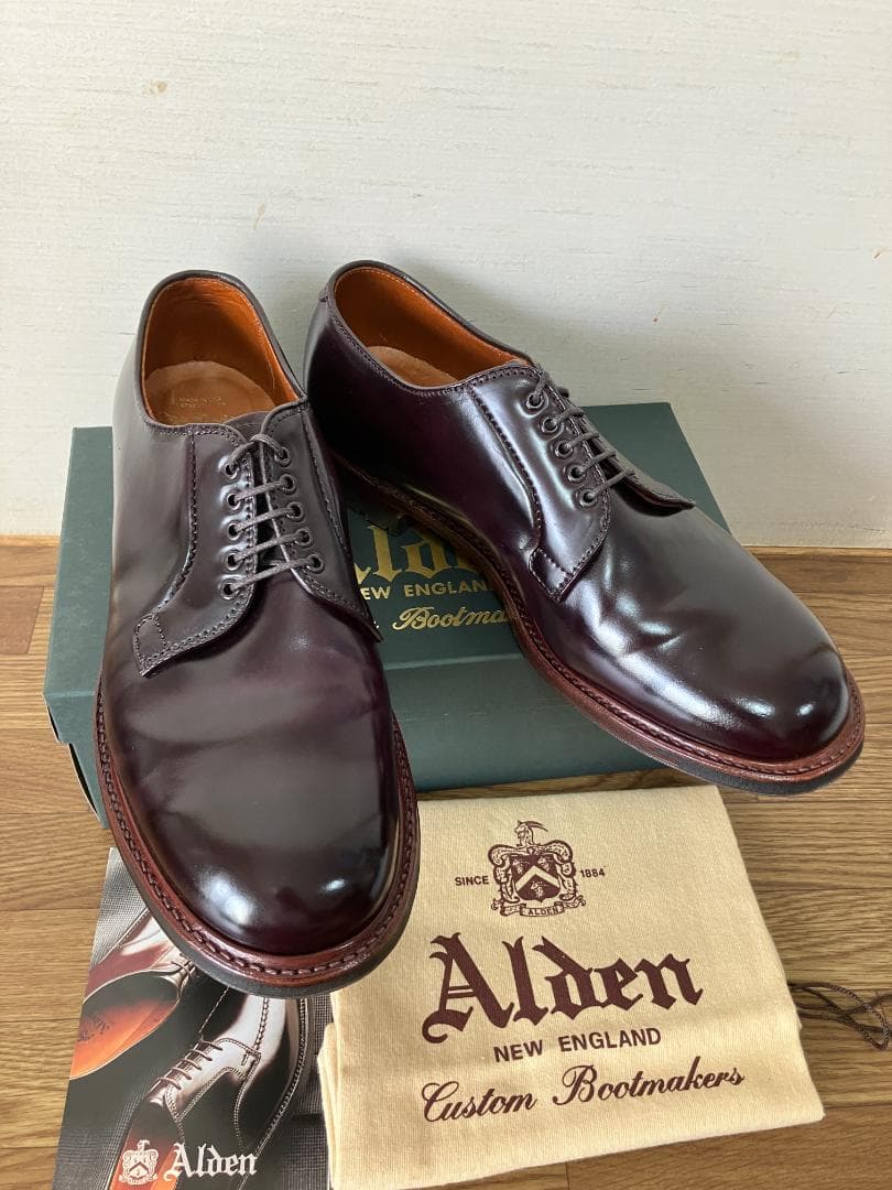 ALDENオールデンD8411C バーガンディー コードバン 9.5E