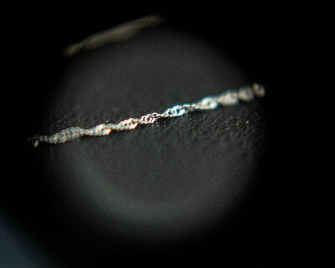 新品未使用 Pt950刻印あり プラチナ スクリューチェーンネックレス 45cm