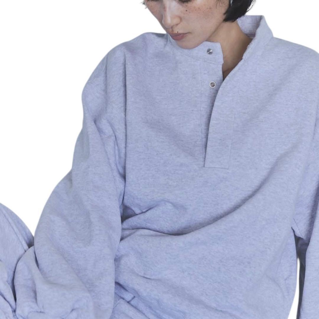 新品未使用As, エス Mockneck Sweat Pullover グレー