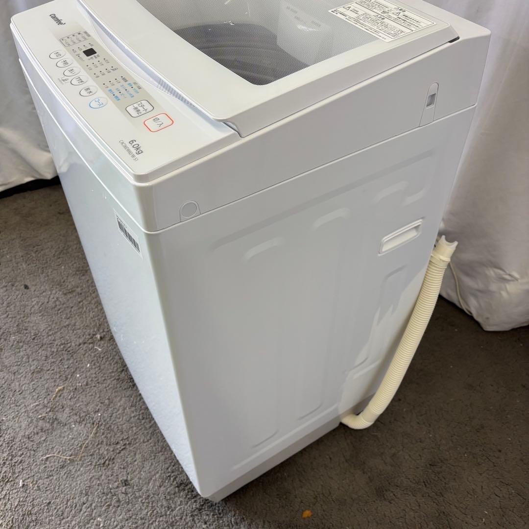 102　洗濯機　6kg　一人暮らし　 白　綺麗　中古　25年製　設置無料　安い‼️