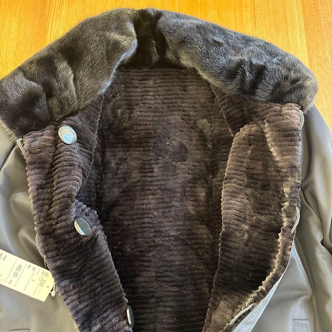 ミンク ファーコート リバーシブル