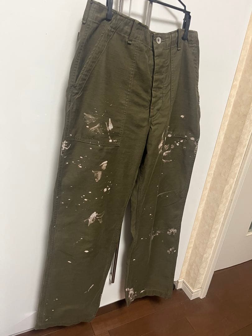 パンツ AURALEE BLEACHED BAKER PANTS