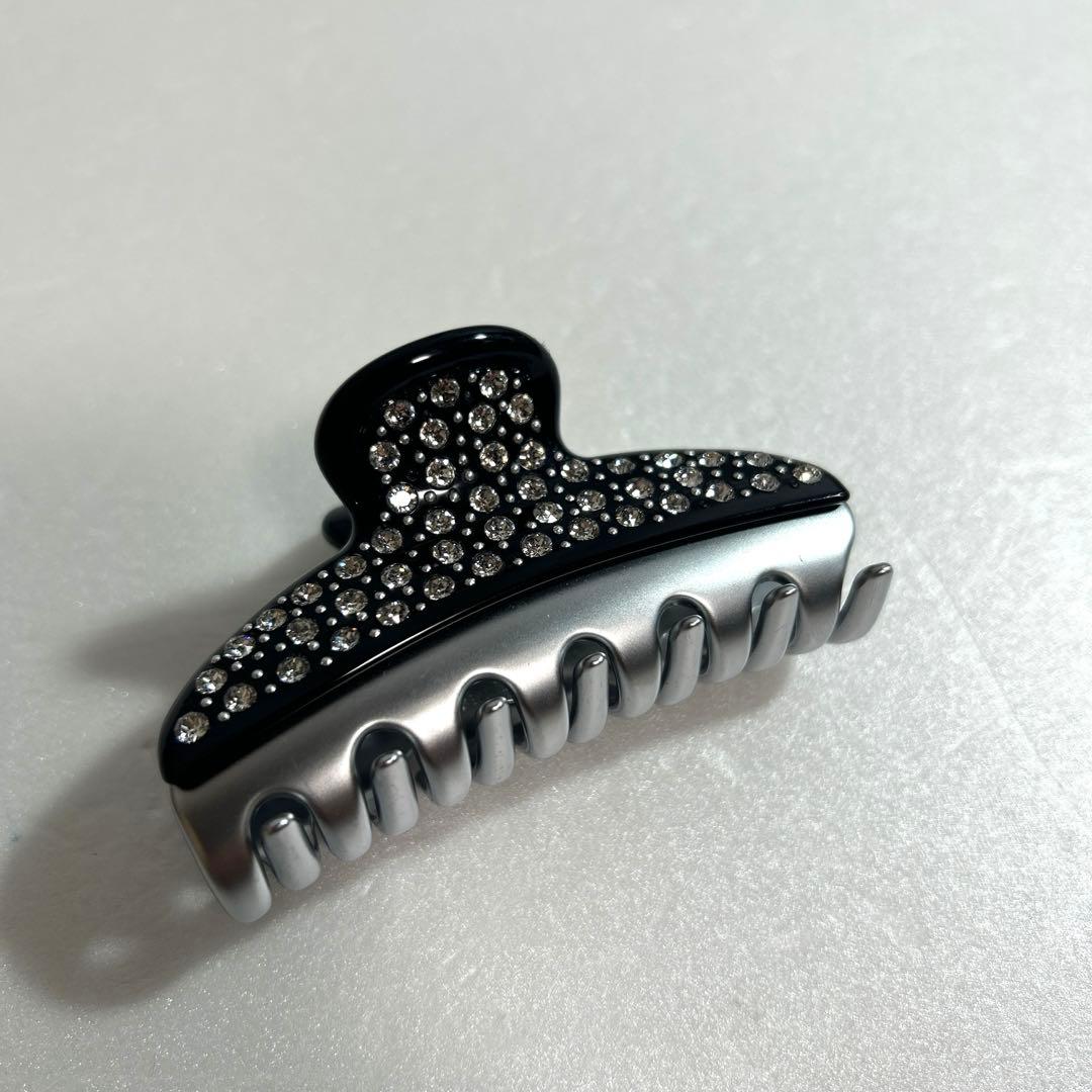 美品 アレクサンドルドゥパリ ヘアクリップ M スワロフスキー シルバー