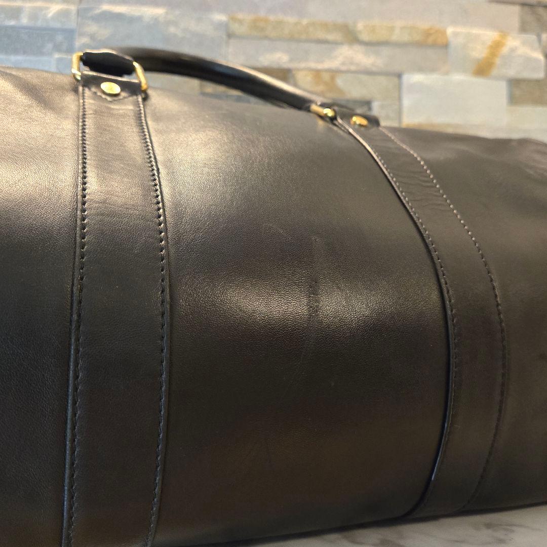 Hunting world　ハンティングワールド　ボストンバッグ　レザー　黒