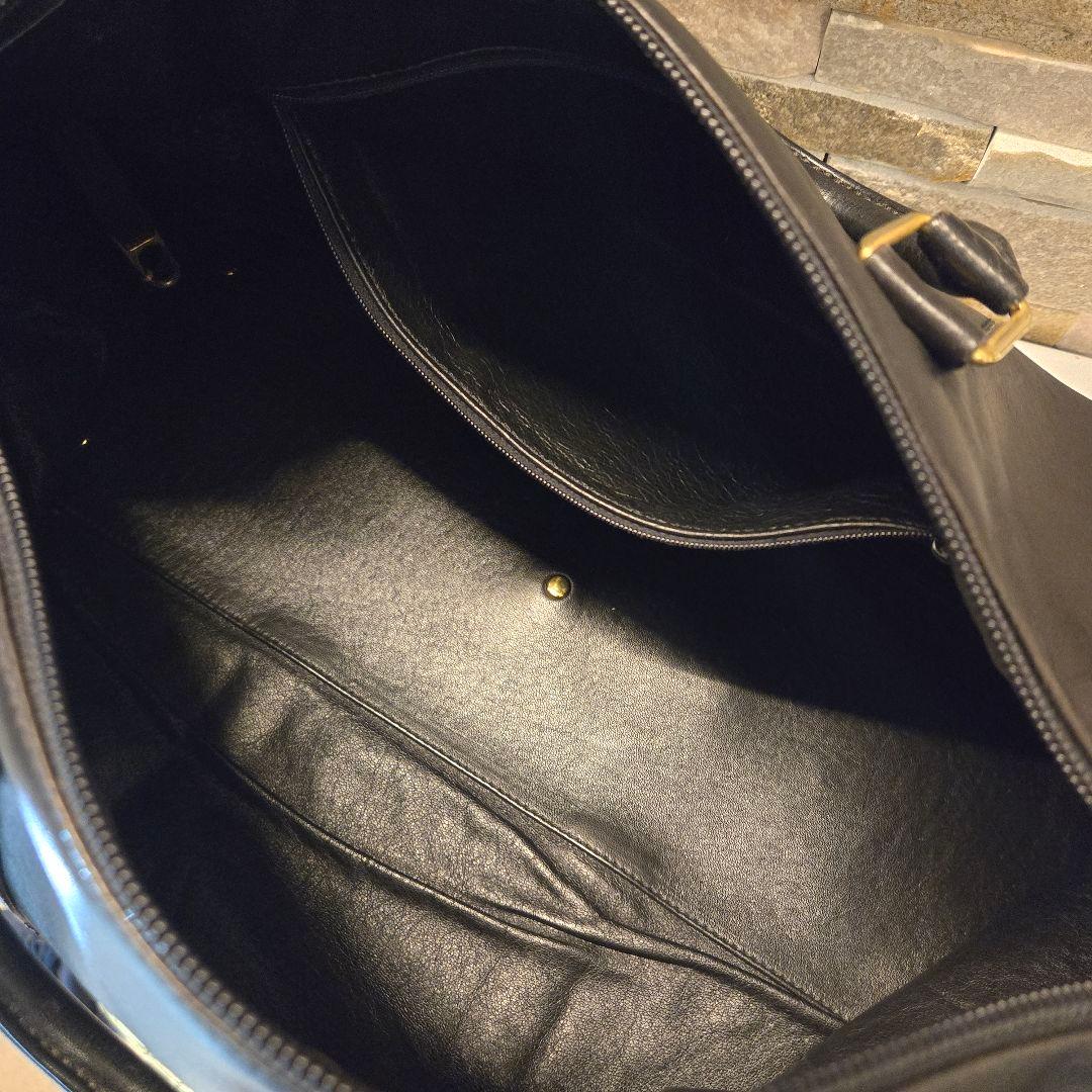 Hunting world　ハンティングワールド　ボストンバッグ　レザー　黒