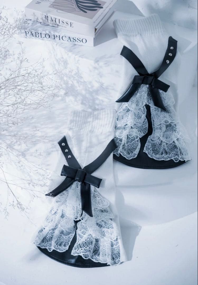 レッグウェア DOLL RACE LEG WARMERS WHITE