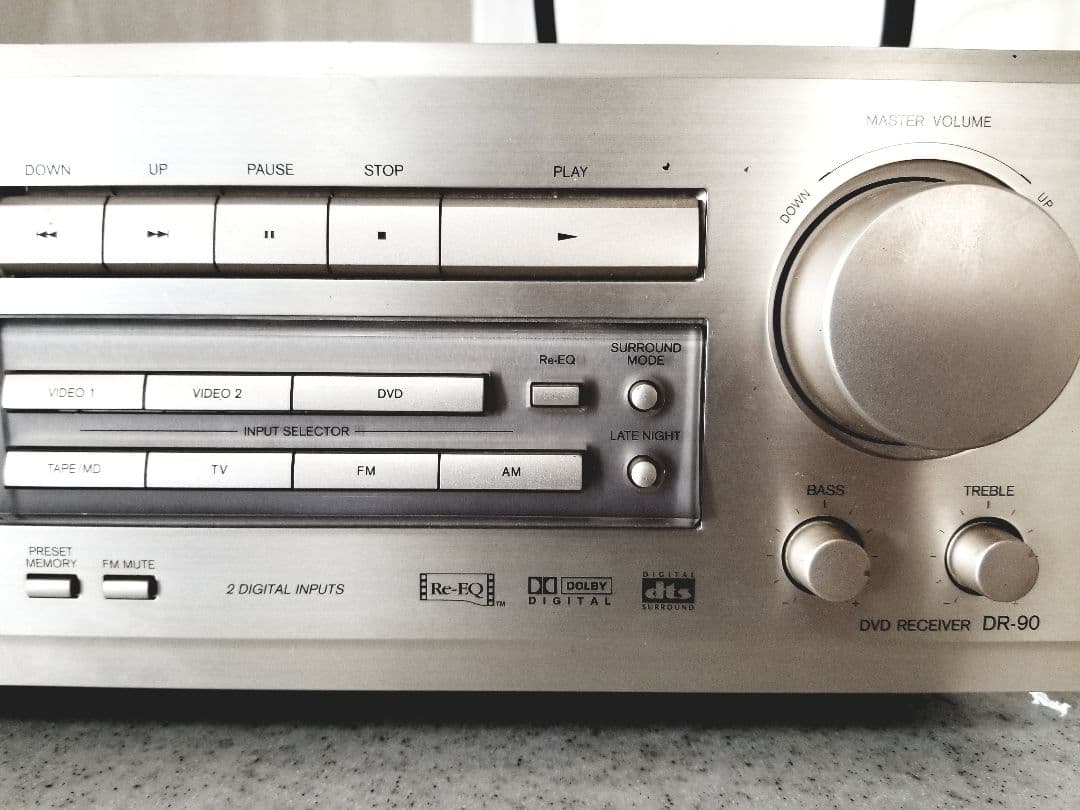 【通電OK送料込】オンキョー DVDプレーヤー AVアンプ DR-90 ジャンク