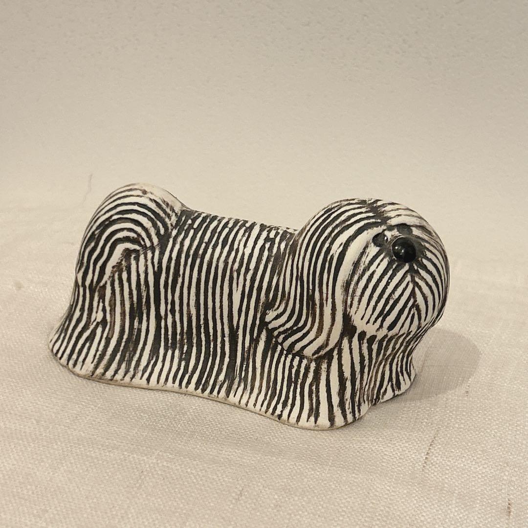 Lisa Larson リサ・ラーソン　犬マルチーズ　リサラーソン置き物オブジェ