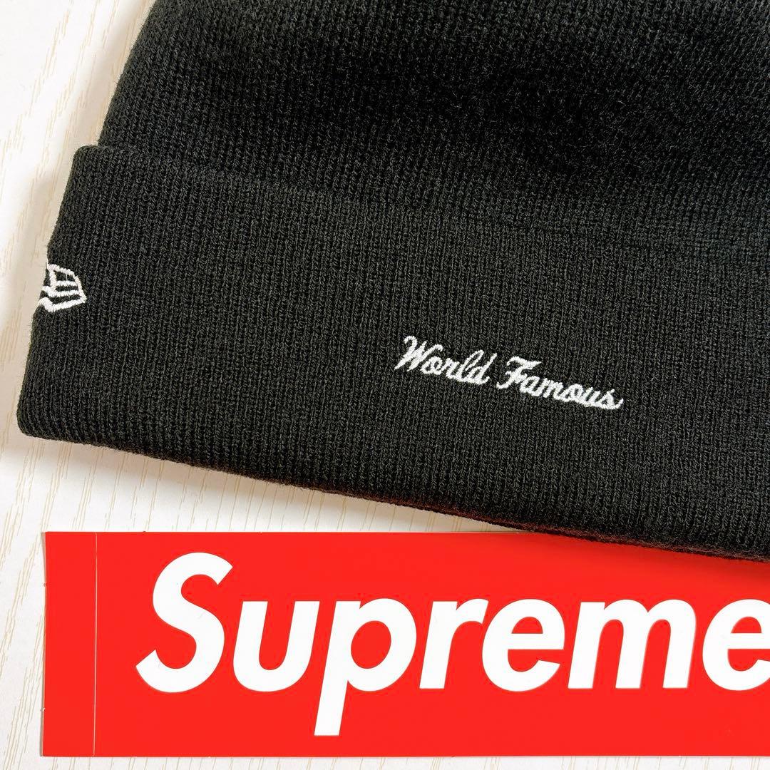 Supreme NEW ERA ニット帽　バンダナ　BOXロゴ　ブラック　黒