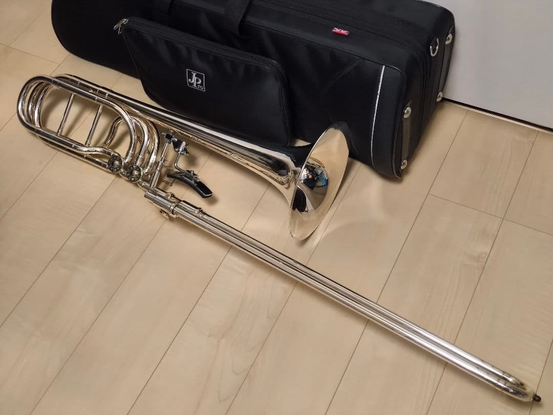 ぱ*ー様 JohnPacker バストロンボーン ダブルロータリー シルバー マ