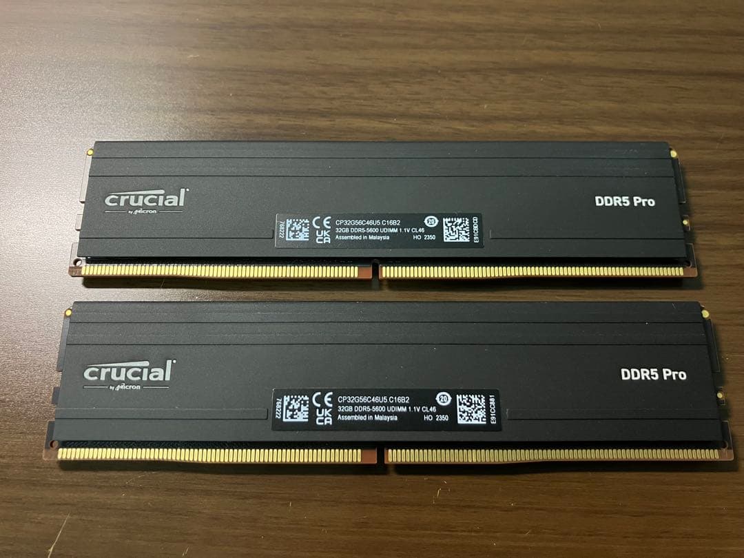 crucial DDR5 PC5-44800 32GB 2枚組 計64GB
