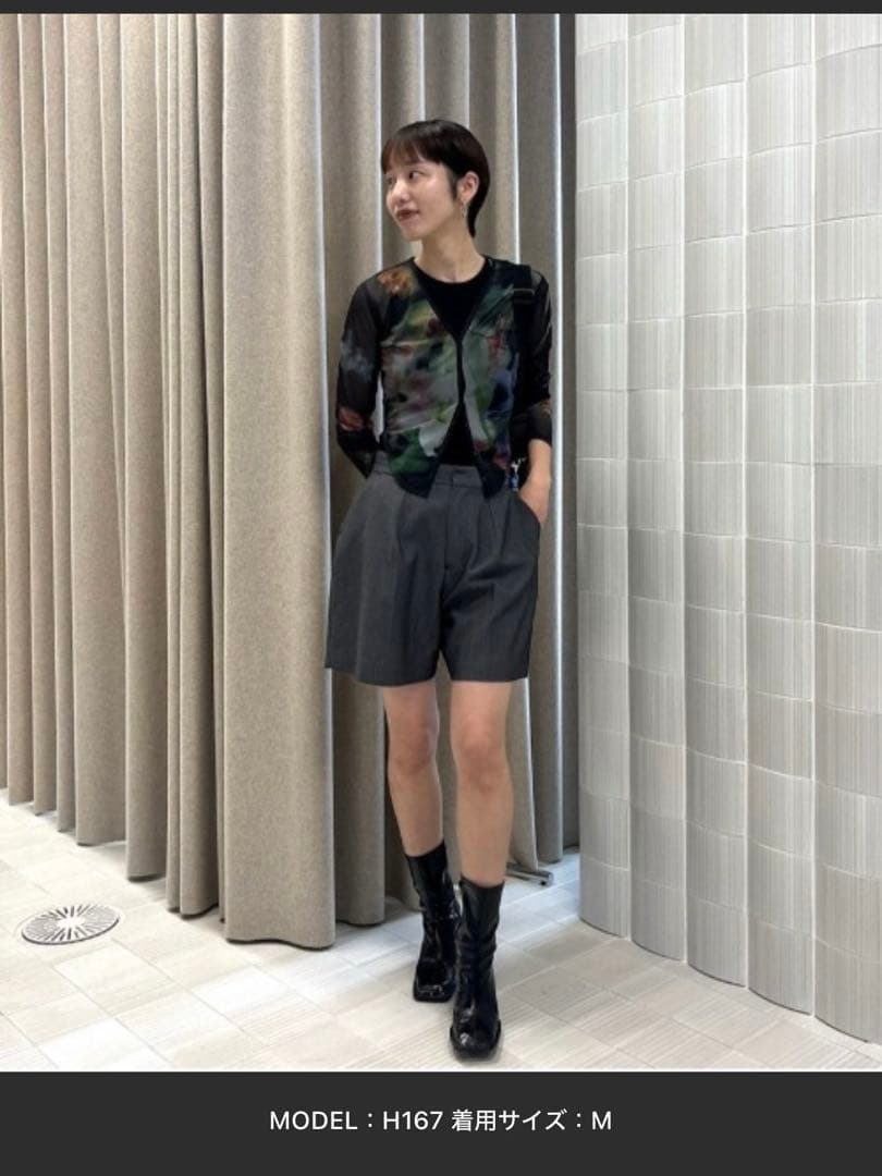 Ameri DIMENSIONAL SHORT PANTS ネイビーXS