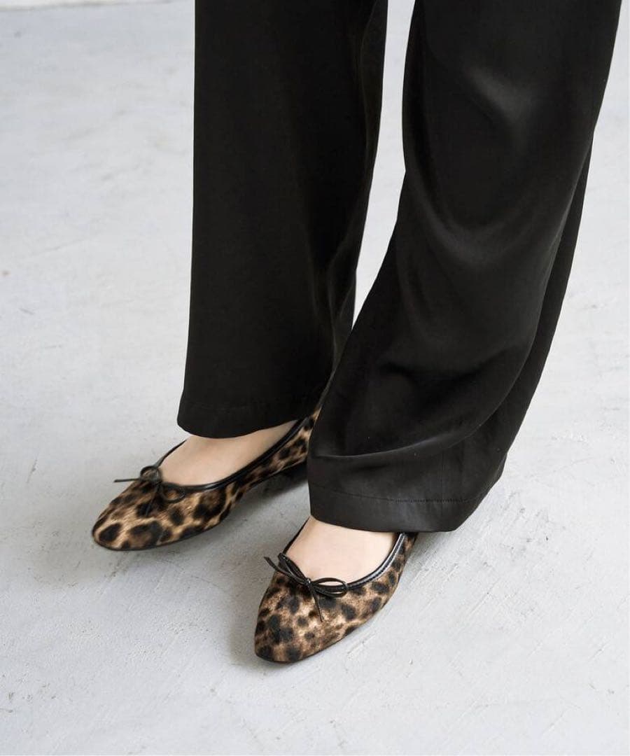 ルタロン レオパード柄 フラットシューズ バレエシューズ 新品未使用 23.5