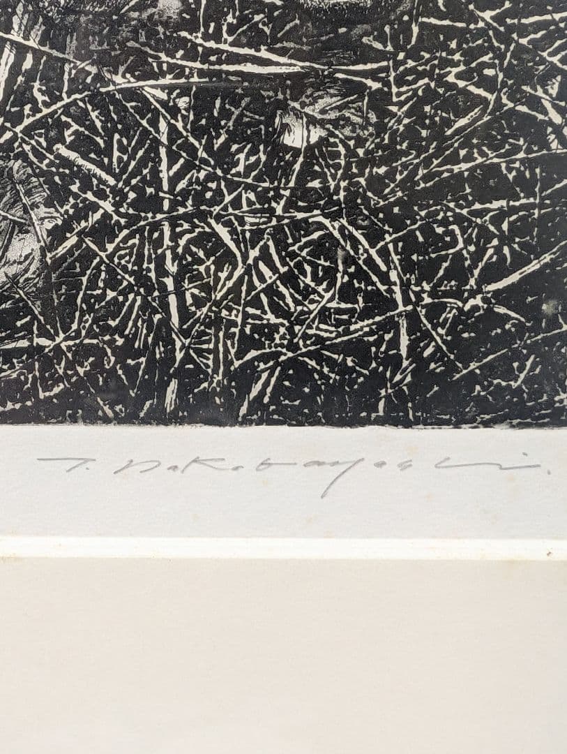 中林忠良 転位 '93 - 地 (種子) エッチング 632/800静物画　版画