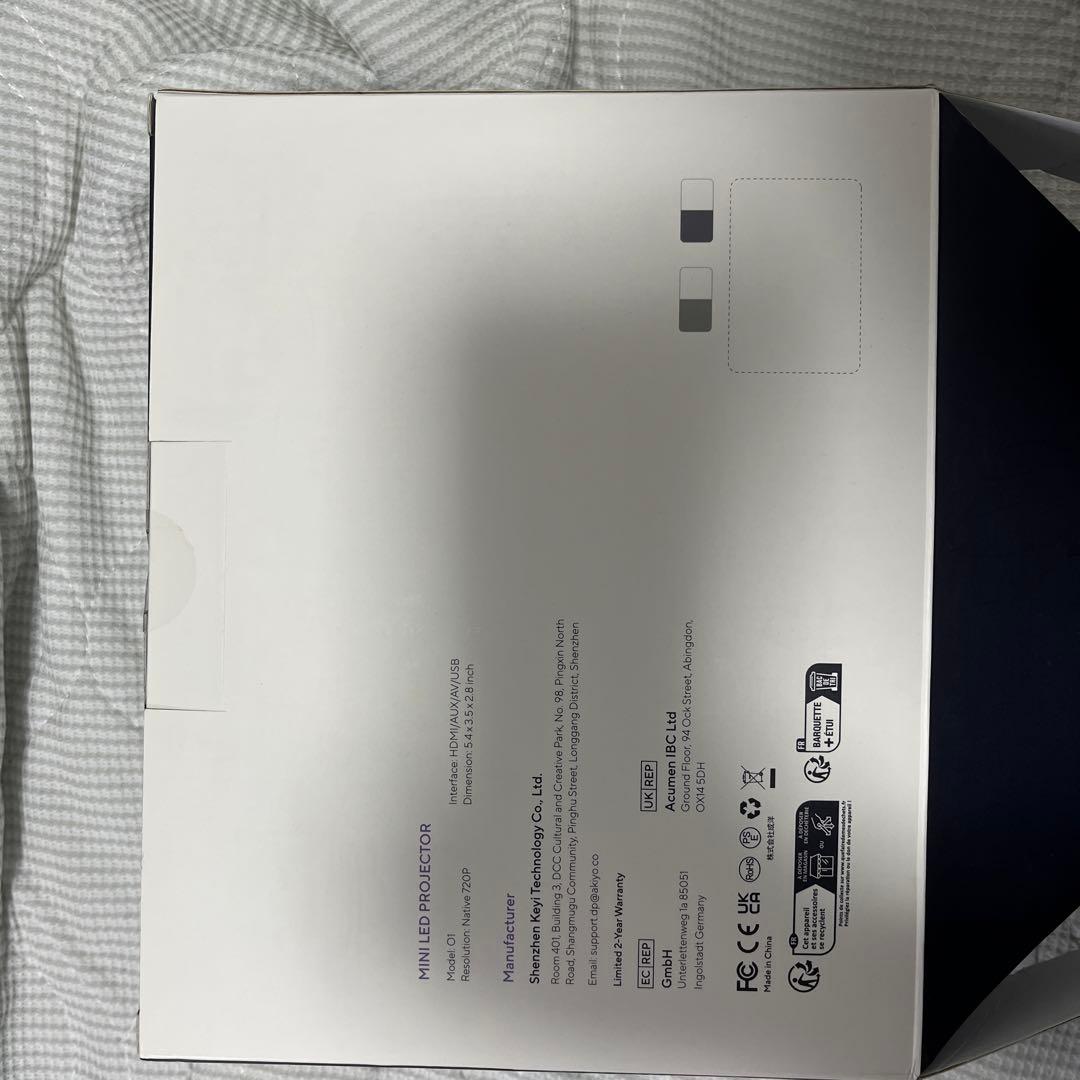 プロジェクター Akiyo MINI LED PROJECTOR