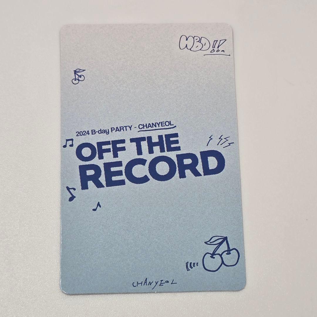 チャニョル CHANYEOL センパ 入場トレカ センイルパーティー チャル