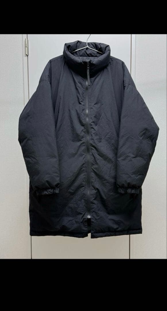 MUJI Labo 2023 撥水ダウンコート 男女兼用 L 黒 ブラック