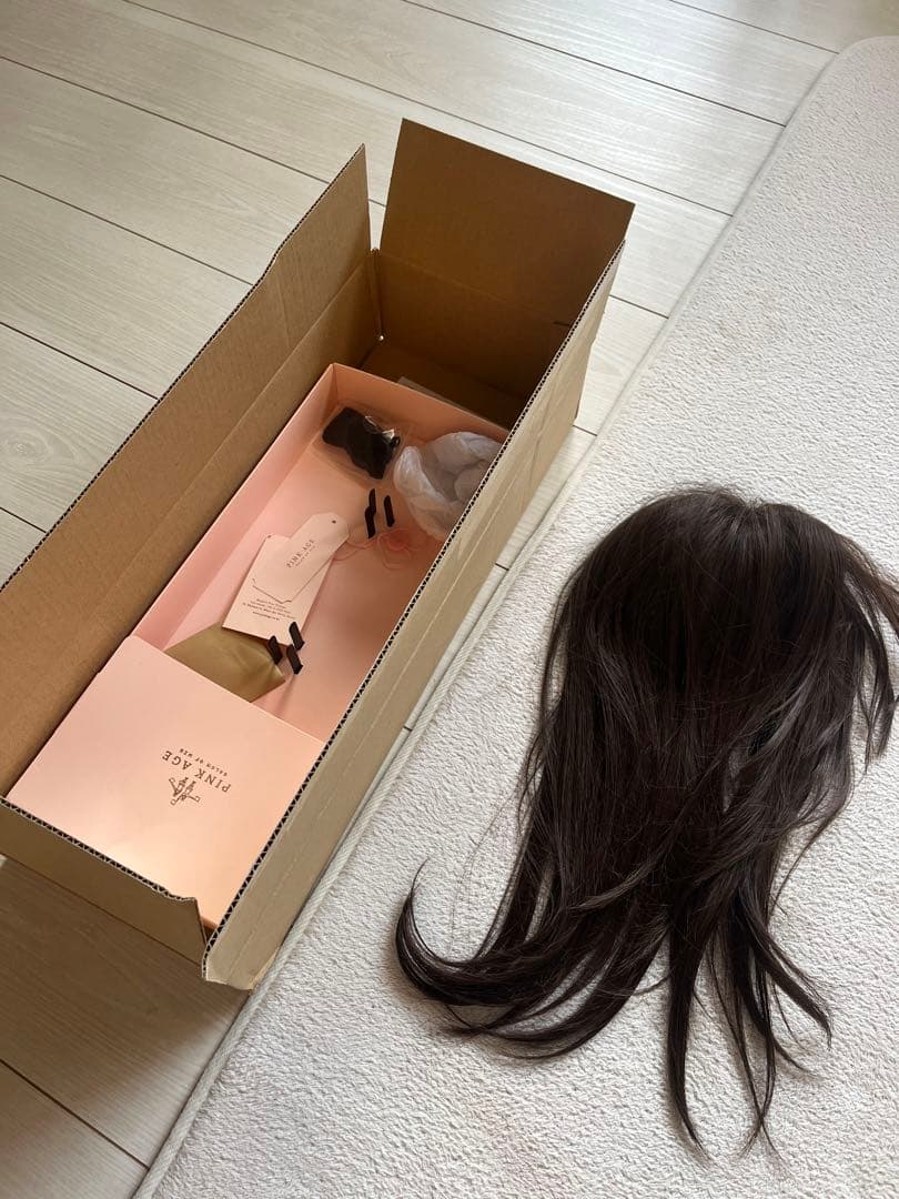 手植えトップカバー) サイドバング ルーズCカール (モースト原糸)