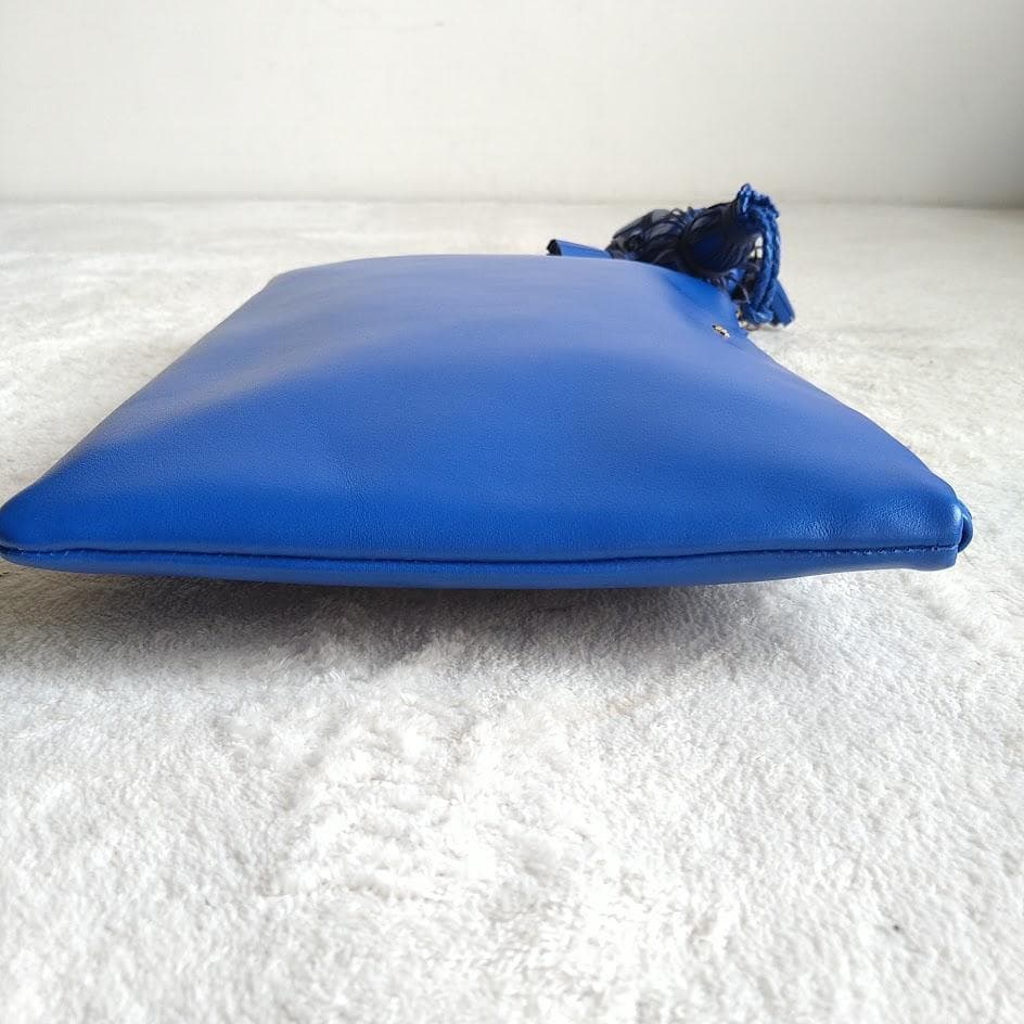 極美品　アニヤハインドマーチ　クラッチバッグ　ジョージアナ　ロイヤルブルー