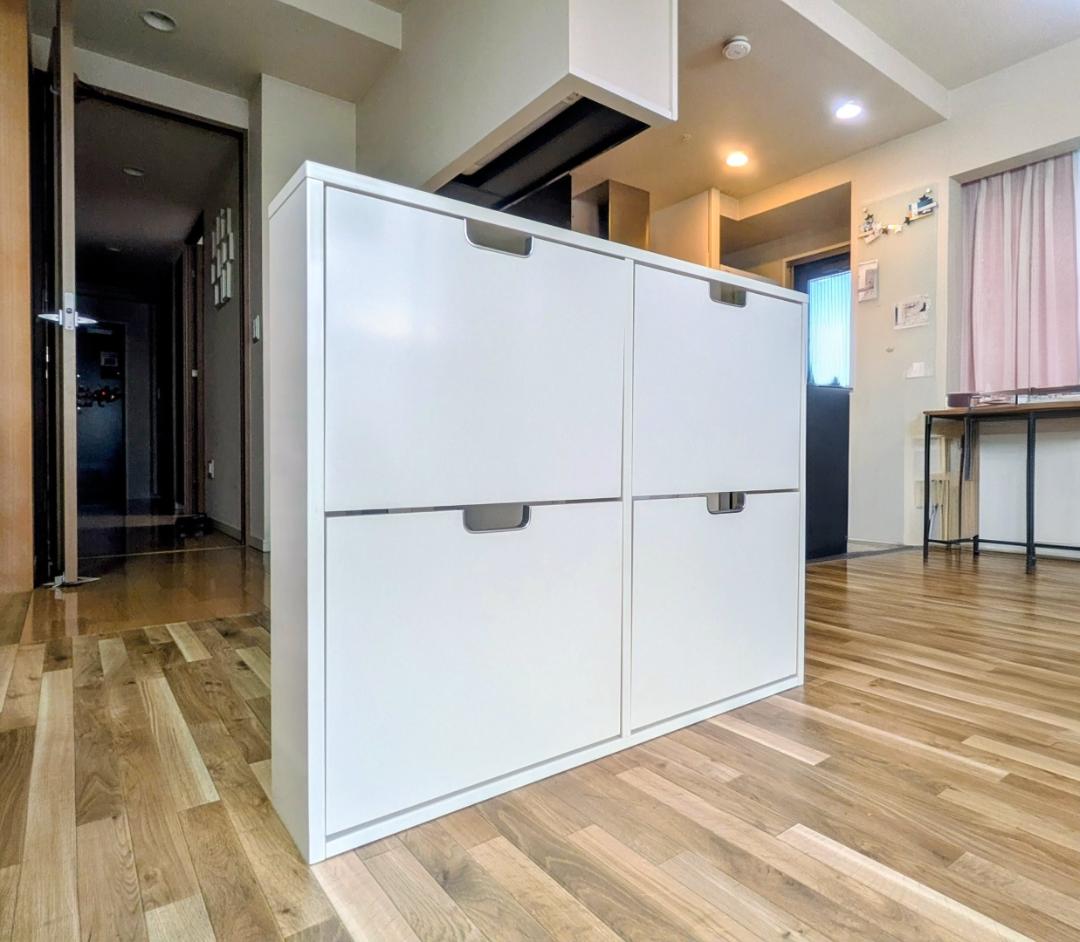 【美品・日焼けあり】IKEA STALL ステル シューズボックス スリム